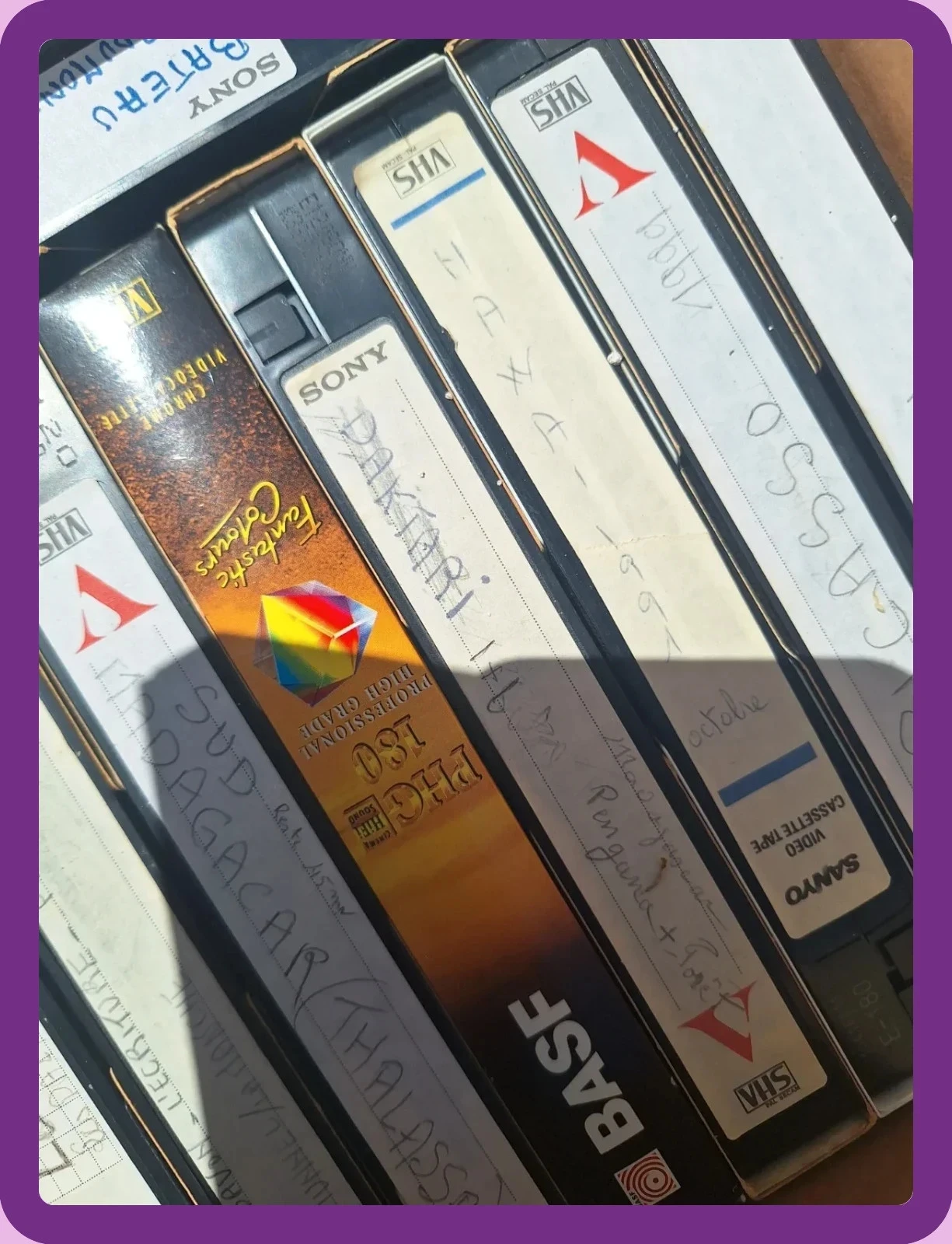 Lote de cassetes de vídeo VHS graváveis de segunda mão – photo 2
